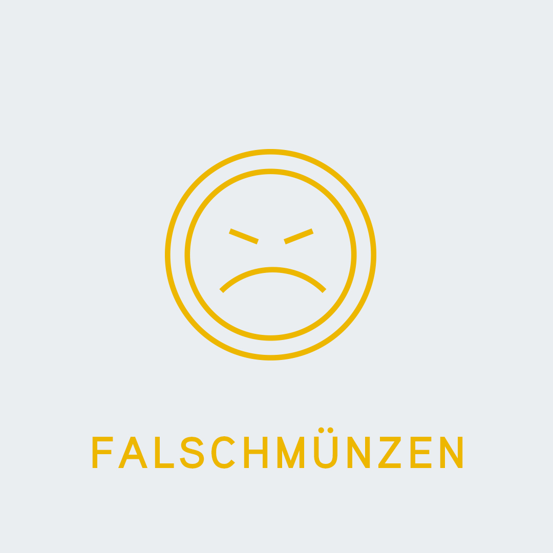 Icon Falschmünzen