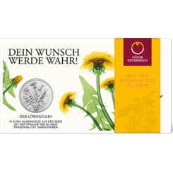 The Dandelion Silver Coin plus Packing