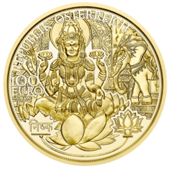 2023 100-Euro Goldmünze Das goldene Indien Vorderseite