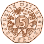 5 Euro Coin in Copper