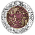 25-Euro-Silber-Niob-Münze Edaphon Rückseite