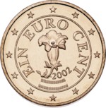 1 Euro Cent Value Side