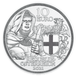     2021 10-Euro Silbermünze Brüderlichkeit Polierte Platte Avers