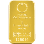 1 gramme gold bar