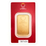 20 gramme gold bar in blisterpack