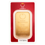     50 gramme gold bar in blisterpack