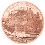     10-euro coin 2014 Salzburg copper avers