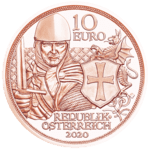     10 Euro copper coin Courage