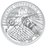     20 Euro Silbermünze Ära des Motorfluges