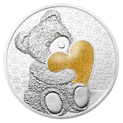 Teddymedaille 2026 golden Heart