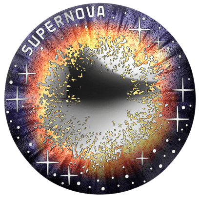 Supernova 20 Euro Silver Coin