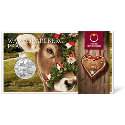 10-euro coin 2013 Vorarlberg Blister
