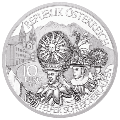 10-euro coin 2014 Tirol revers