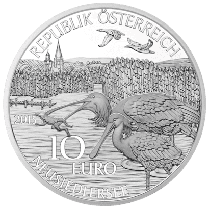 10-euro coin 2015 Burgenland avers