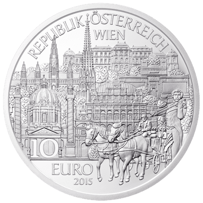 10-euro coin 2015 Vienna avers