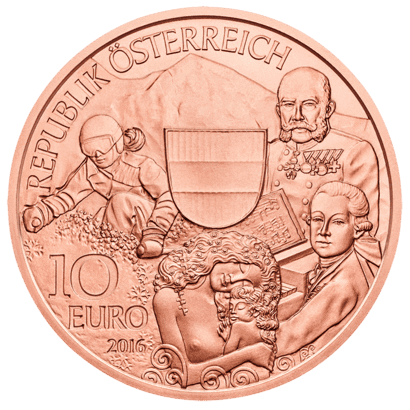 10-euro coin Oesterreich