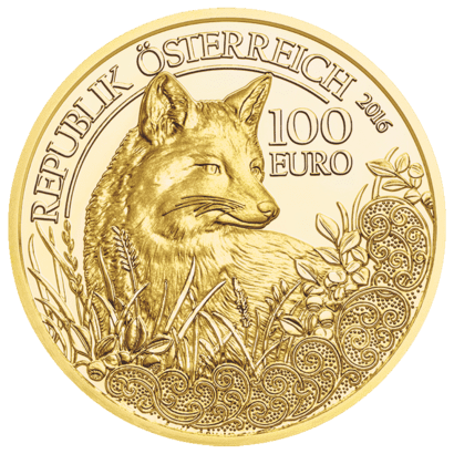 Goldmünze Der Fuchs