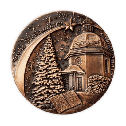 Christmas Medal in Copper