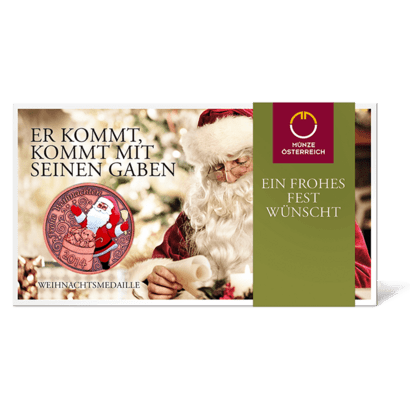Christmas Medal 2014 Blister pack