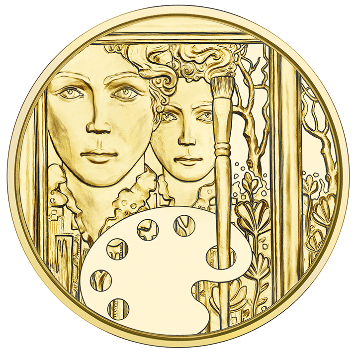 50 Euro Gold Coin Tina Blau