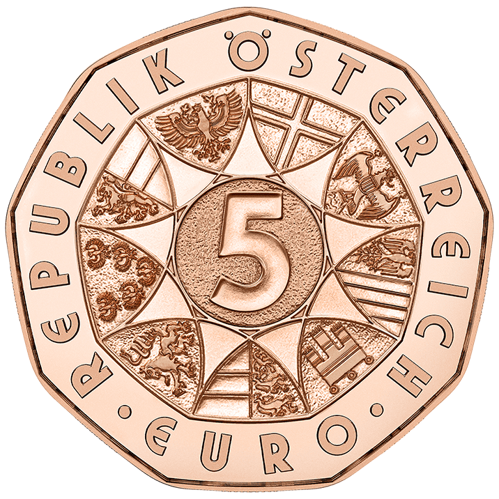 5 Euro Coin in Copper