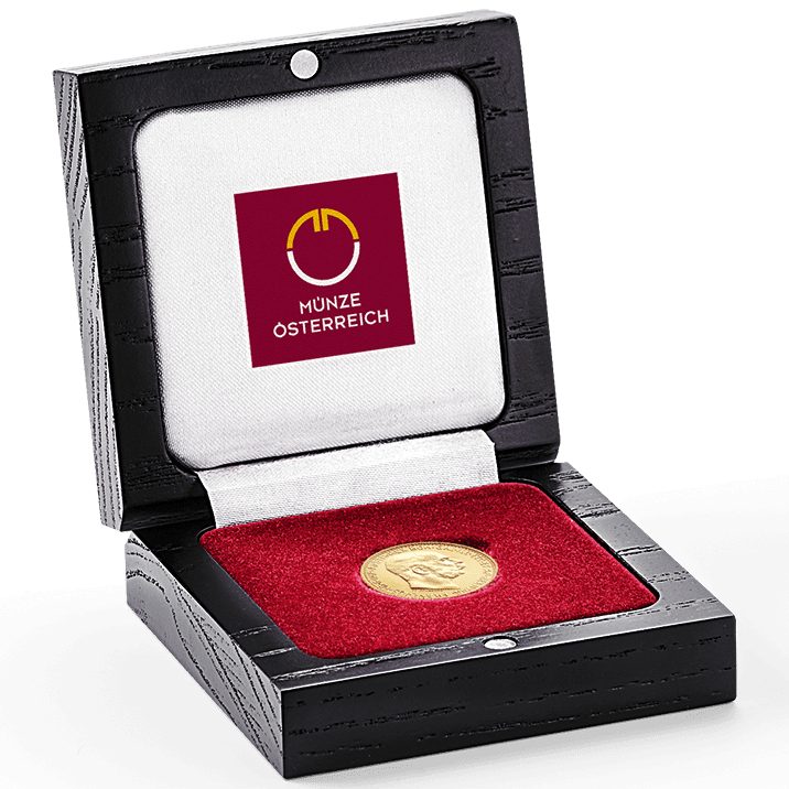 Wooden Collector Case for 10 Crown Gold Coin