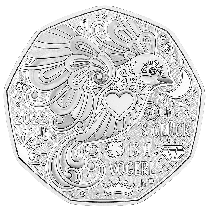 Neujahrsmünze 2022 in Silber