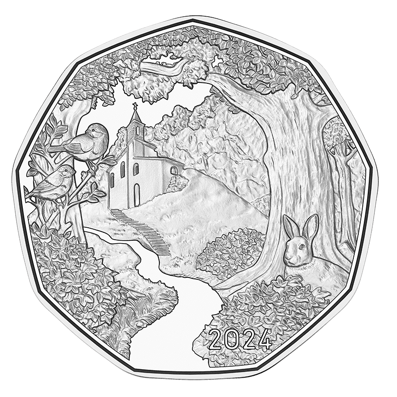 5-Euro-Münze Auf dem Weg in Silber
