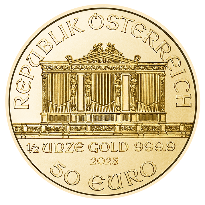 1/2 Ounce Gold Vienna Philharmonic Coin