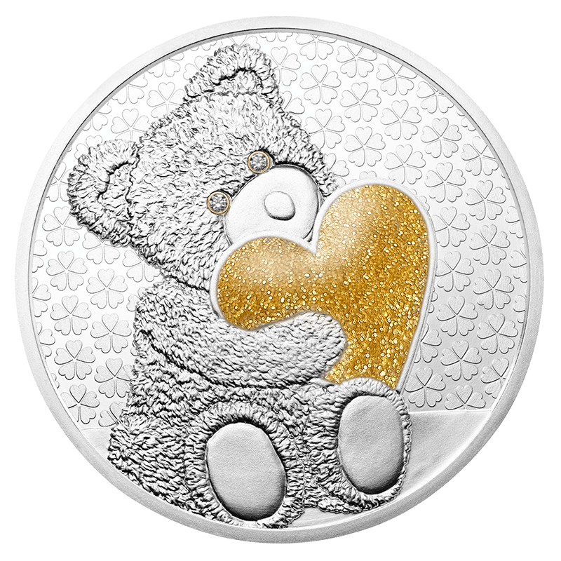 Teddymedaille 2026 golden Heart