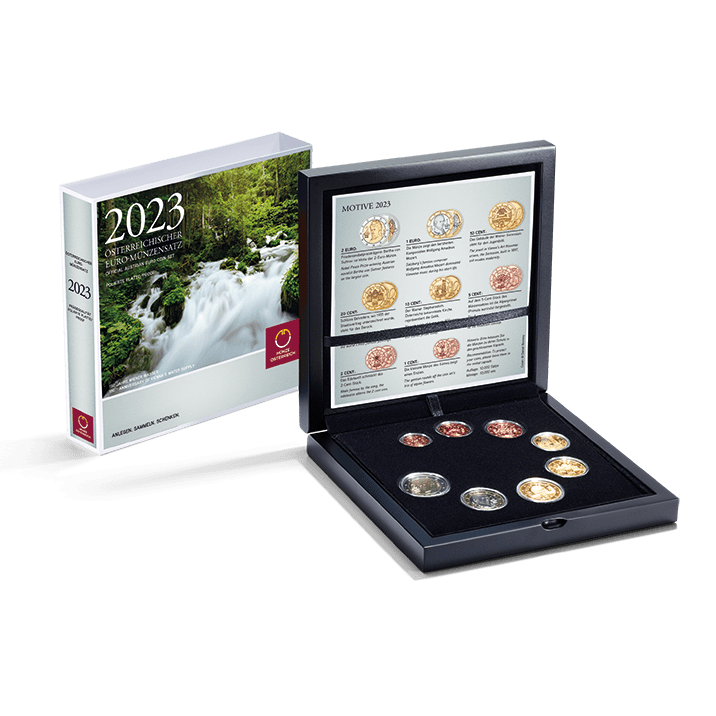 Official Austrian Euro Coin Set 2023 Proof Quality