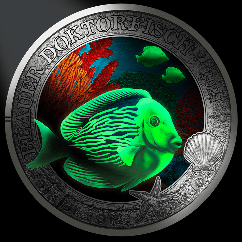 2024_3 euro coin blue doctorfish revers lightening