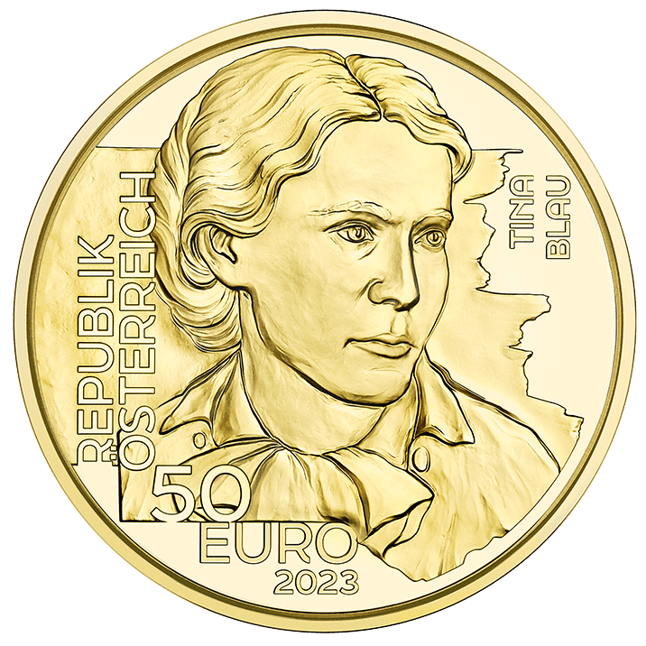 50-Euro-Goldmünze Tina Blau