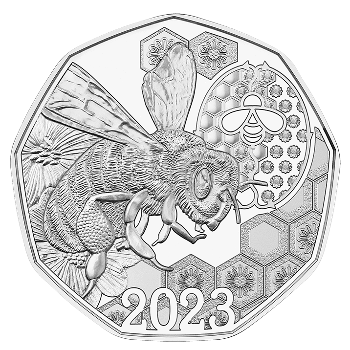 Waggle Dance Silver Coin