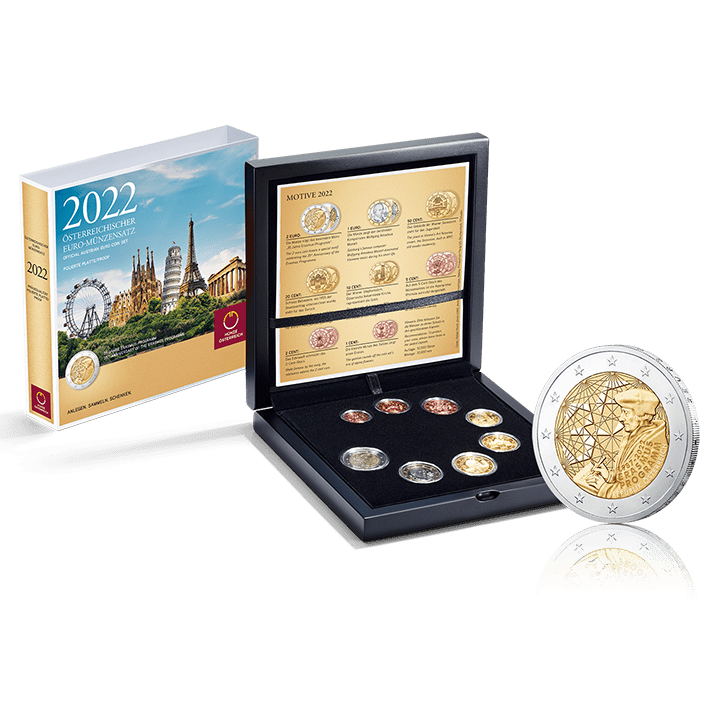 Official Austrian Euro Coin Set 2022 with Special Coin