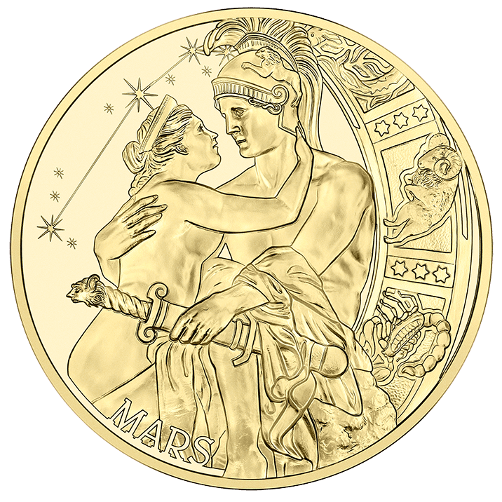 Calendar Medal in Gold