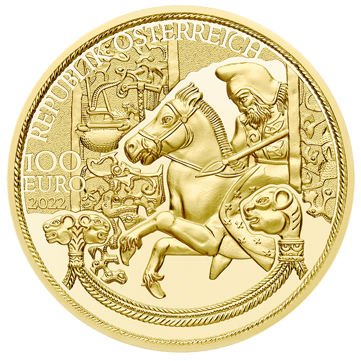 100-Euro-Goldmünze Das Gold der Skythen Wertseite