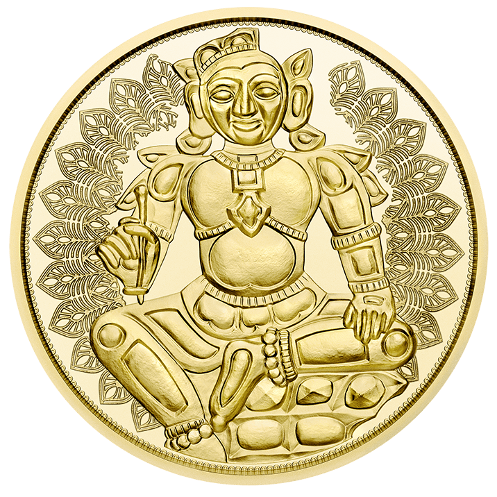 2023 100 Euro Goldmünze Das goldene Indien Revers