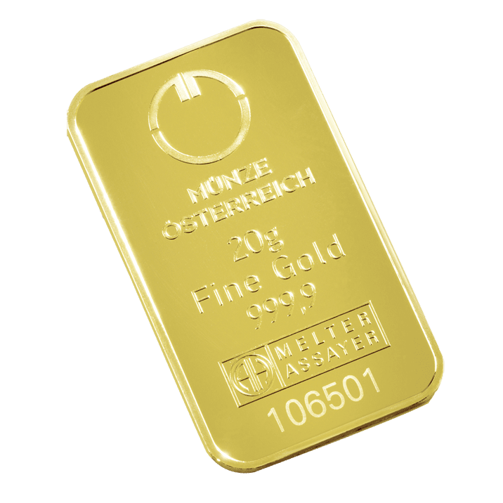 20 gramme gold bar