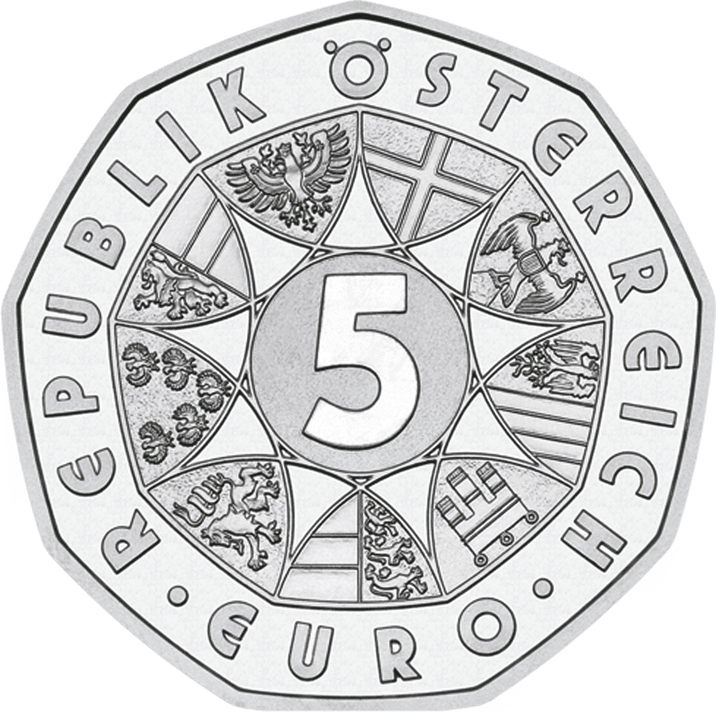 5-euro coin avers