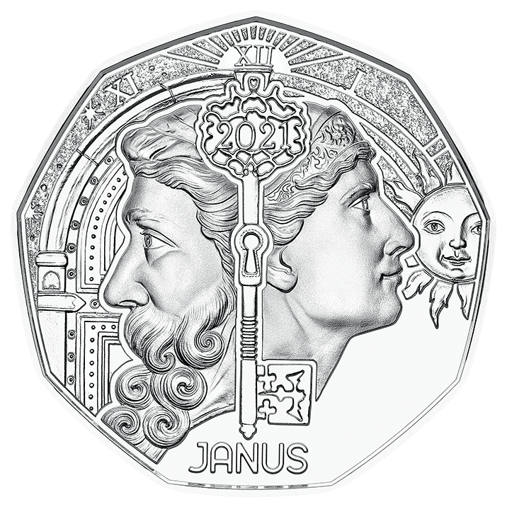 new year coin 2021 Janus