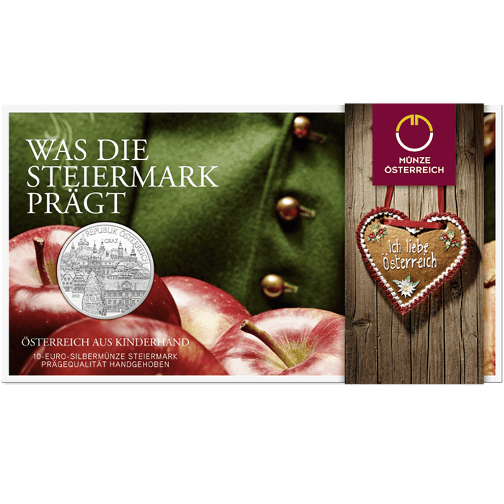 10-euro coin 2012 Steiermark Blister