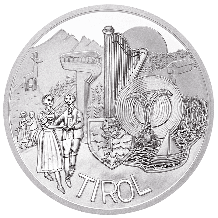 10-euro coin 2014 Tirol avers