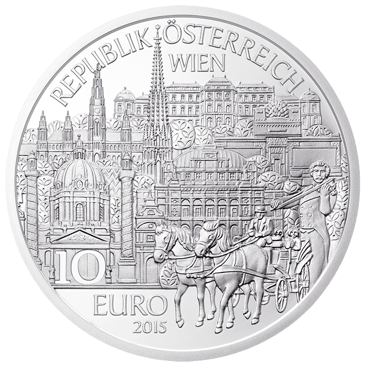 10-euro coin 2015 Vienna avers