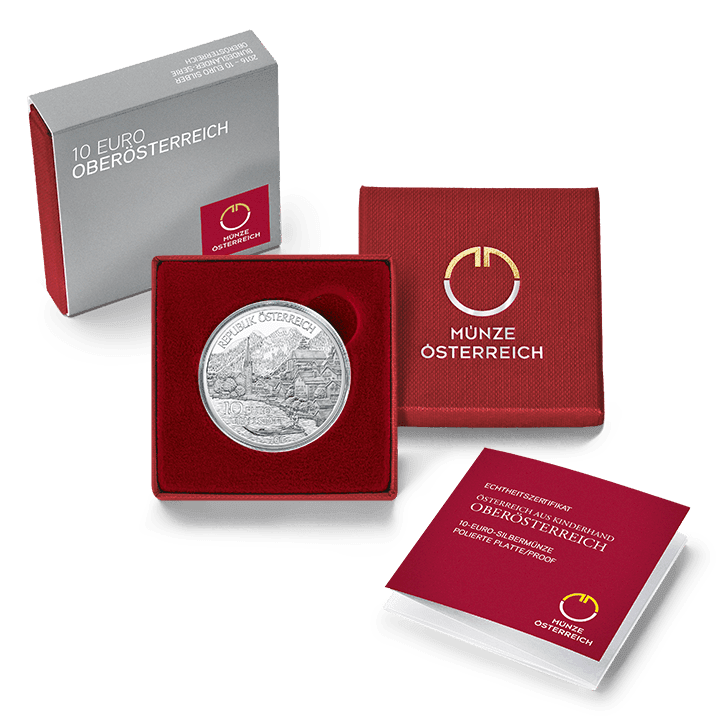 10-euro coin 2016 Oberoesterreich Etui