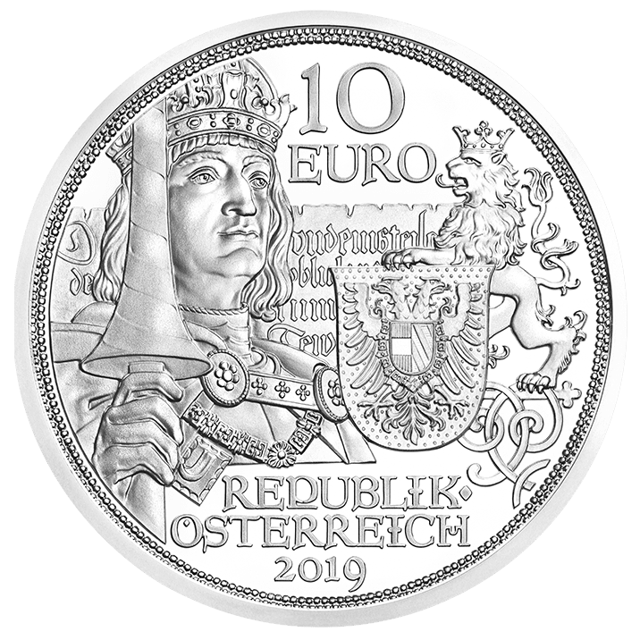 10 Euro Silbermünze Ritterlichkeit HGH Avers