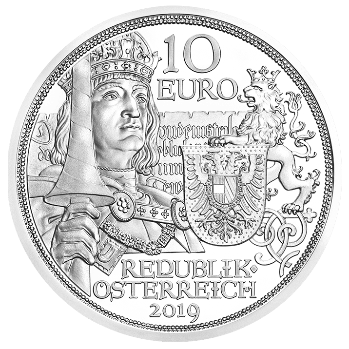 10 Euro silver coin chivalry avers