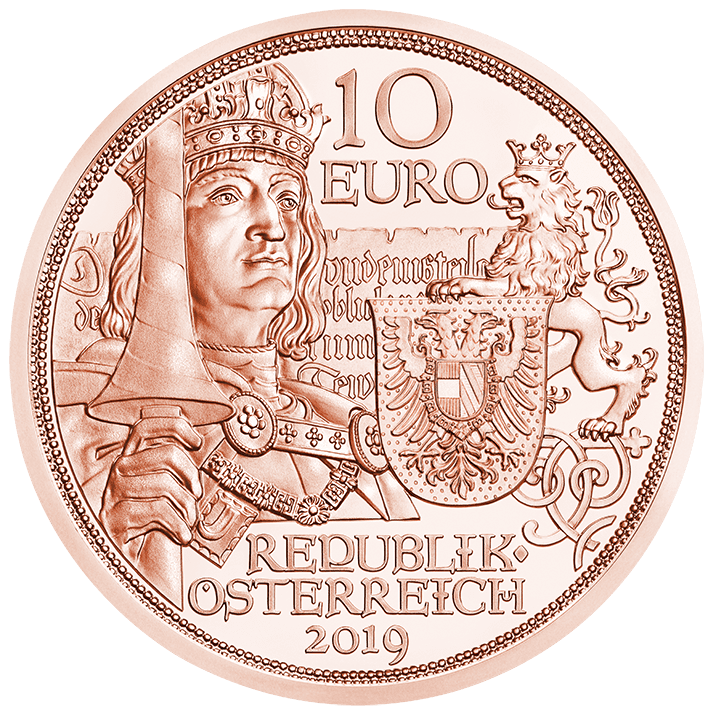 10 Euro Kupfermünze Ritterlichkeit Vorderseite