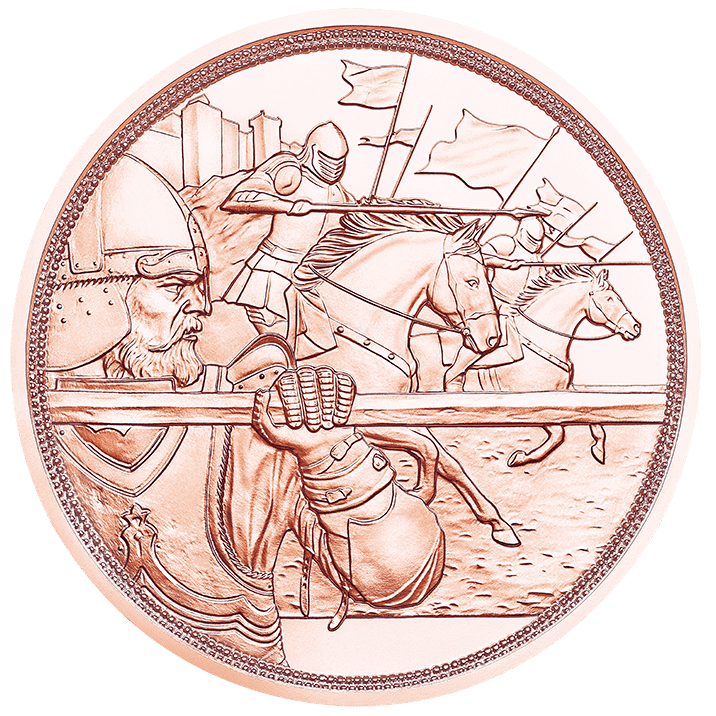 10 Euro copper coin Courage