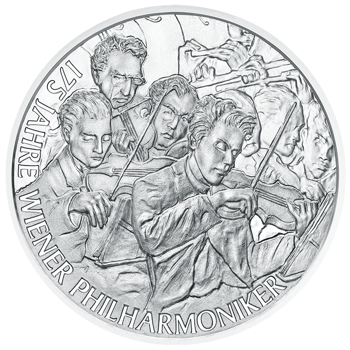 20-euro coin 2017 175 years Vienna Philharmonic revers